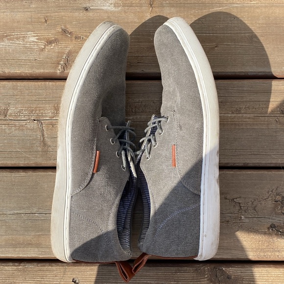 Ashford Hayes men’s grey canvas sneaker/shoe loafer size 14. - Picture 3 of 14